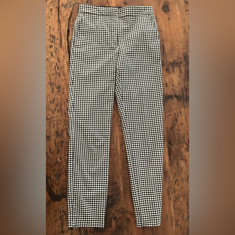 Zara Checkered Pants in Black and White XD